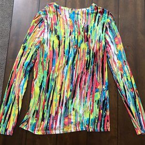 Colorful long sleeve shirt size small